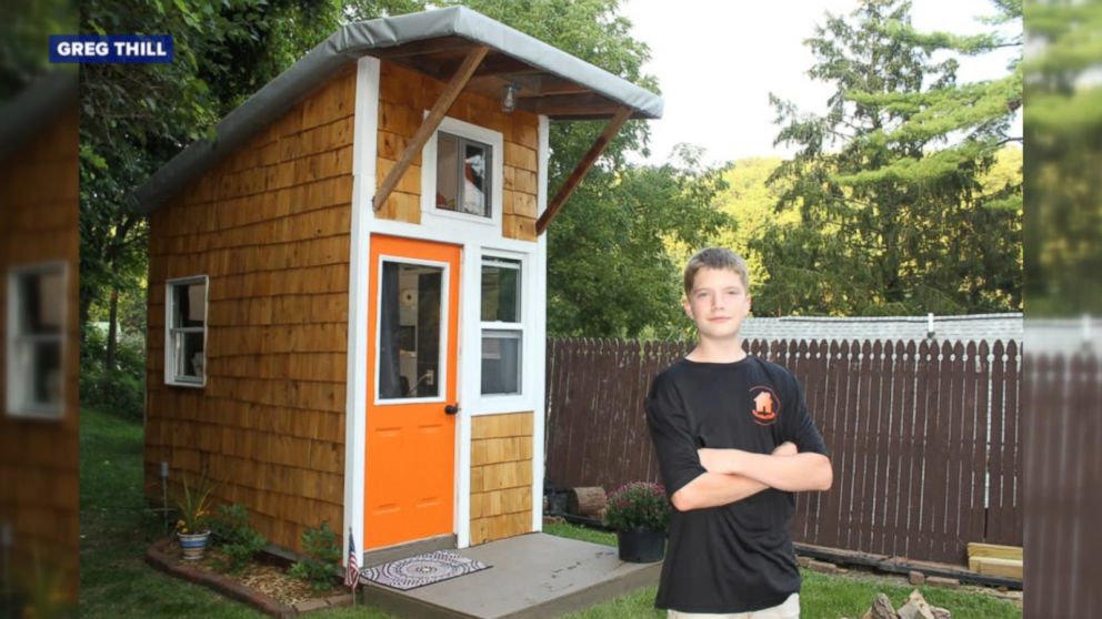 Teen builds tiny house in family's backyard Video - ABC News