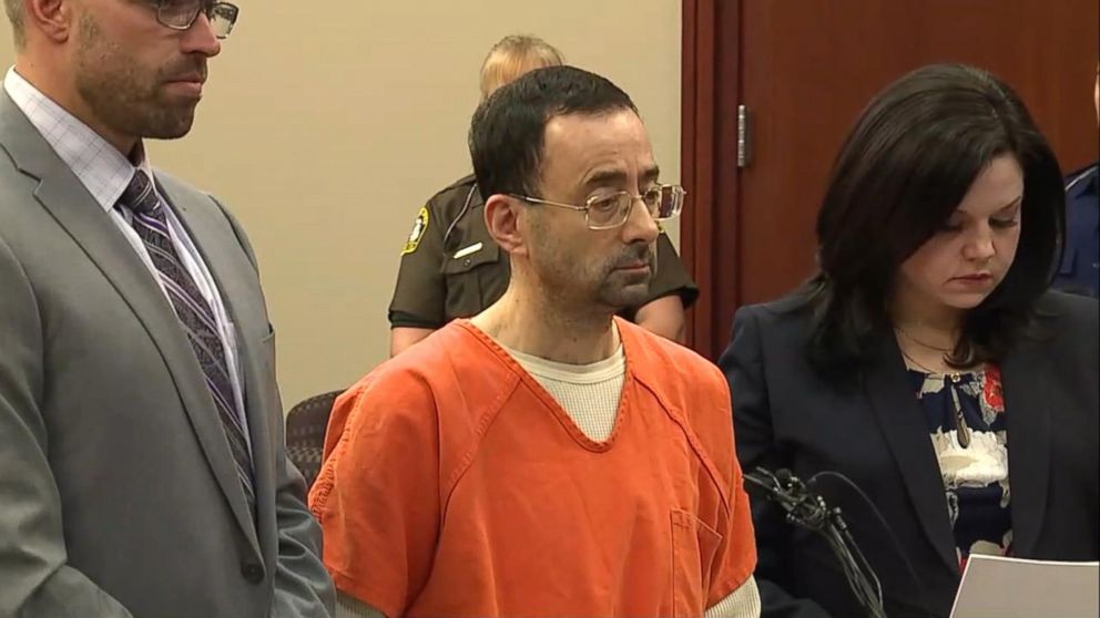 992px x 558px - Gymnastics doctor Larry Nassar sentenced to 60 years over ...