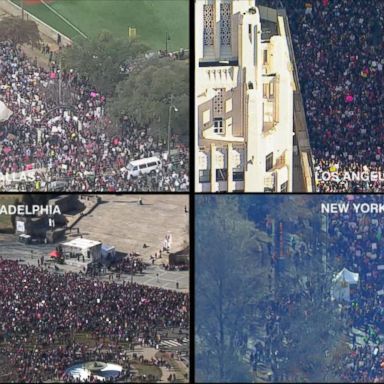 VIDEO: Thousands rally for Women's March