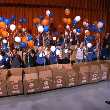 VIDEO: Teachers from an underprivileged school surprised with supplies, funding live on 'GMA' 