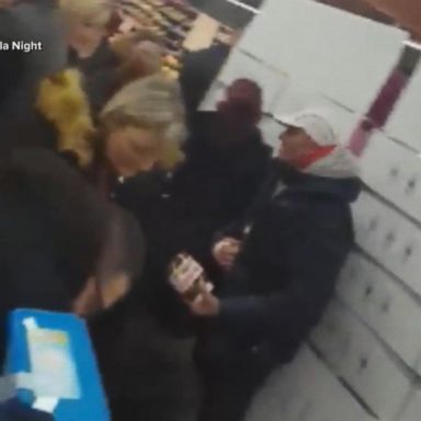 VIDEO: Shoppers fight over Nutella discount