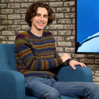 VIDEO: Timothee Chalamet can't help smiling while singing a rendition of America's 'Sister Golden Hair'