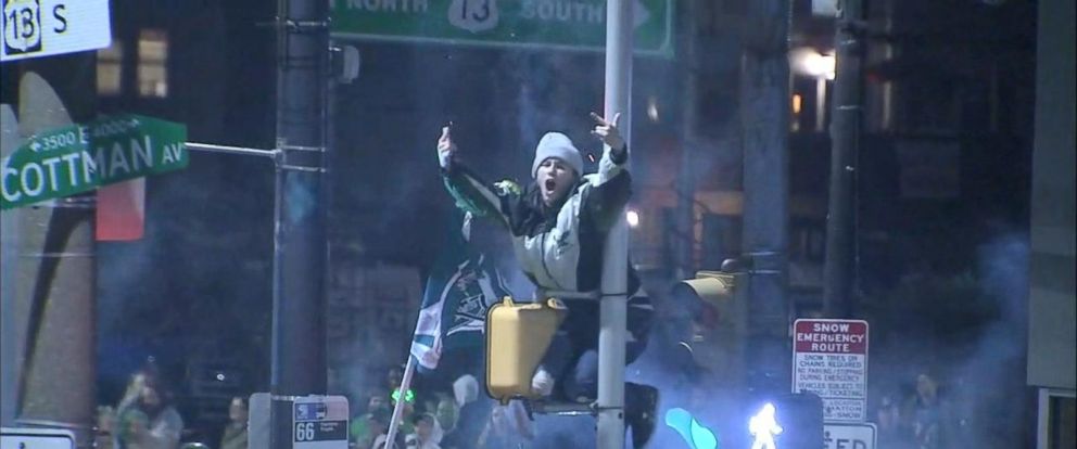 Rowdy Eagles Fans Wreak Havoc in Downtown Philly After Team's Big Win