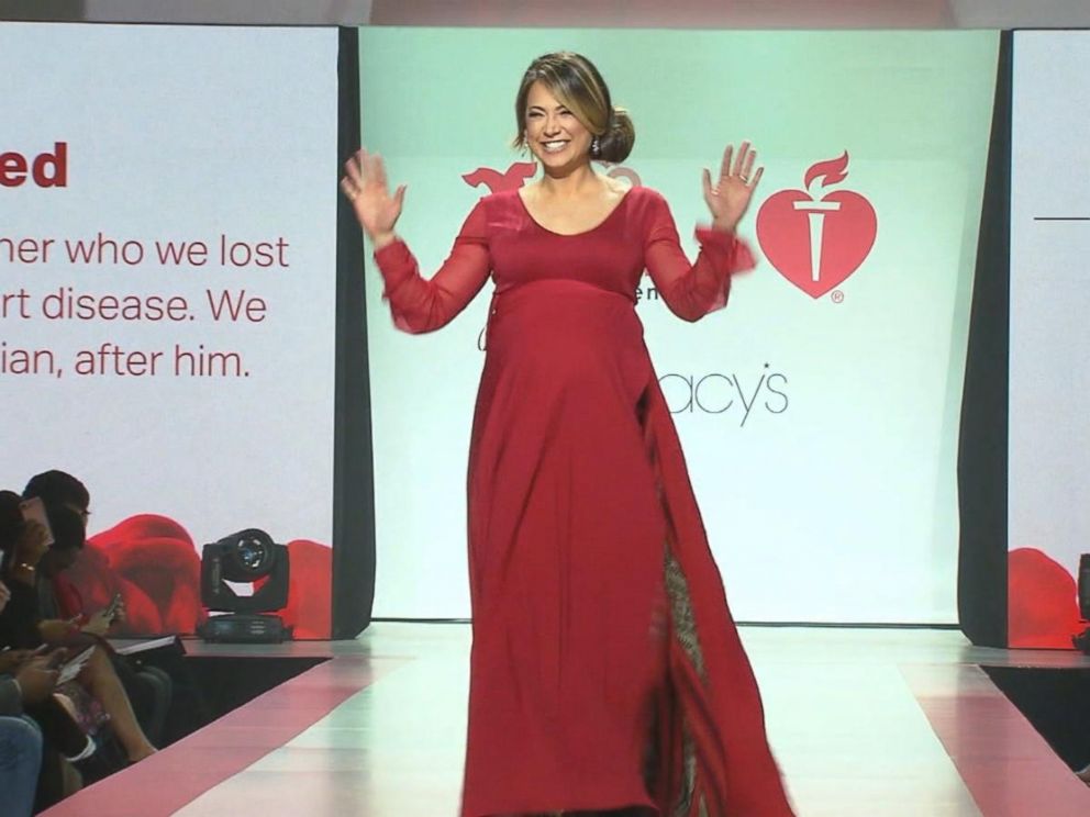 VIDEO: Pregnant Ginger Zee walks the runway to support heart health