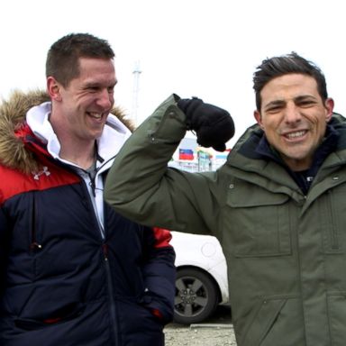 Olympian Nathan Weber shows ABC News' Matt Gutman how he trained using ATVs while stationed overseas with the special forces.