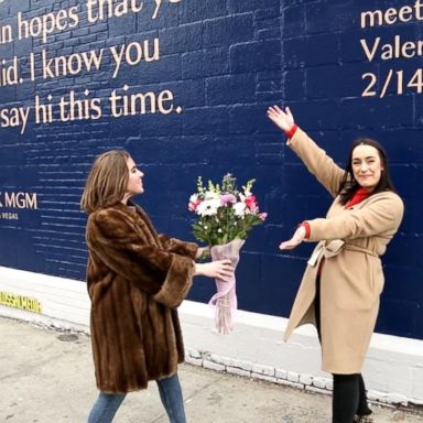 VIDEO: Meet the woman who created a mural to try to find a missed love connection