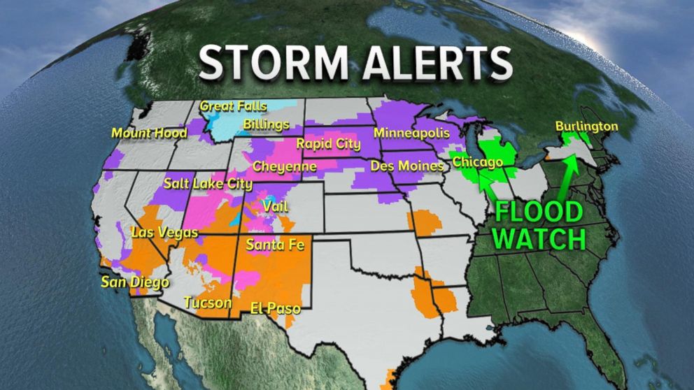 24 states on alert for severe weather conditions Video ABC News