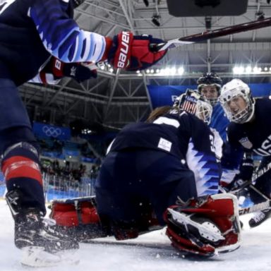 VIDEO: Team USA goes for gold on the ice in South Korea