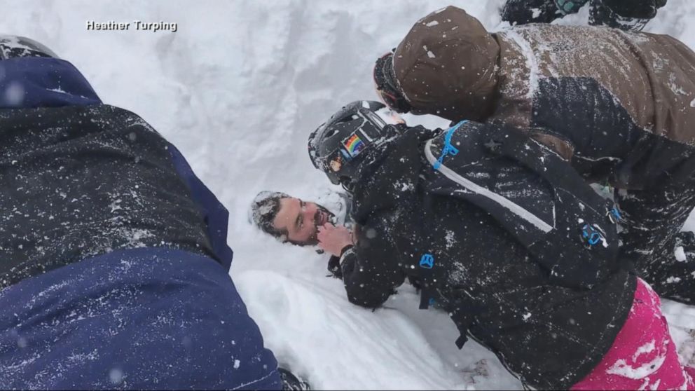 Snow Boarder Buried Alive And Rescued In California Avalanche Gma 