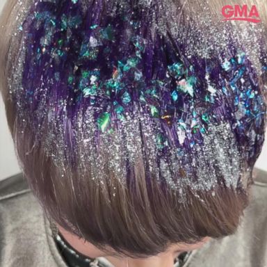 VIDEO: Hair specialist invents a 'geode hair' trend that's inspired by rocks 