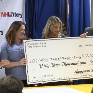 VIDEO: Winner of $560M Powerball jackpot makes major donations to charities