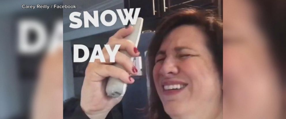 VIDEO: How moms really feel on a school snow day