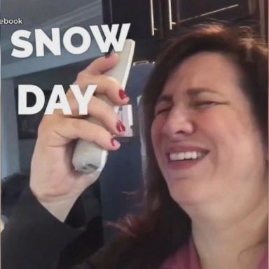 VIDEO: How moms really feel on a school snow day 