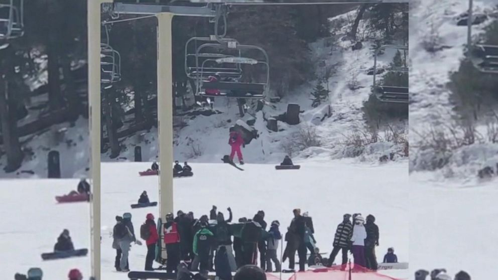 VIDEO: Mom recalls 'fear' of watching daughter dangle from ski lift