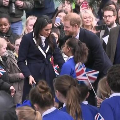 VIDEO: Prince Harry, 33, and Markle, 36, traveled to Birmingham, England, to visit Millennium Point, where they are meeting with young female students interested in science, technology, engineering and math (STEM).