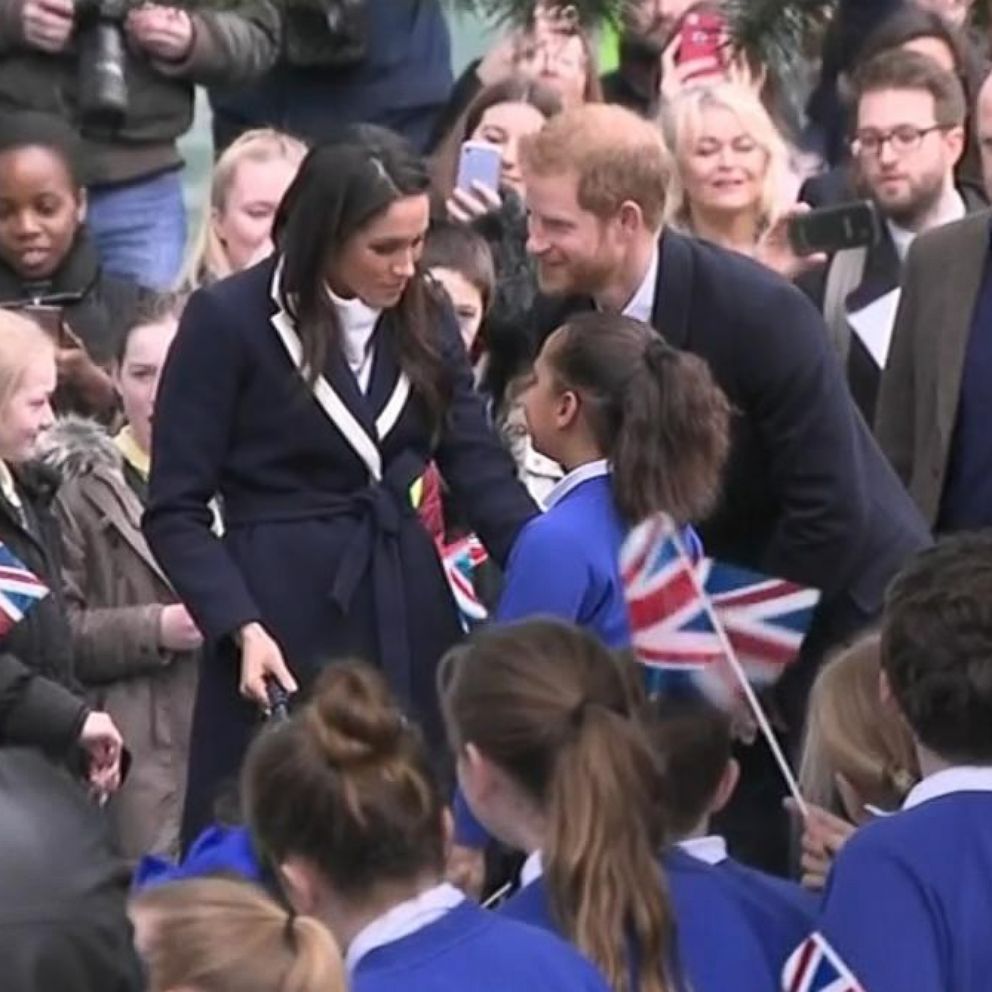 VIDEO: Prince Harry, 33, and Markle, 36, traveled to Birmingham, England, to visit Millennium Point, where they are meeting with young female students interested in science, technology, engineering and math (STEM).