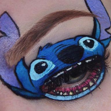 VIDEO: Makeup artist draws pop culture characters on her eyelids