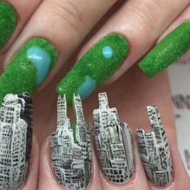 VIDEO: Nail salon in Russia creates fabulous 3-D nails