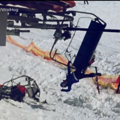 VIDEO: Skiers tossed from malfunctioning chairlift