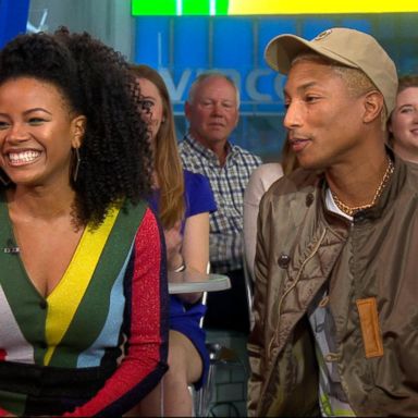 VIDEO: Pharrell Williams and Chante Adams dish on 'Roxanne Roxanne' live on 'GMA' 