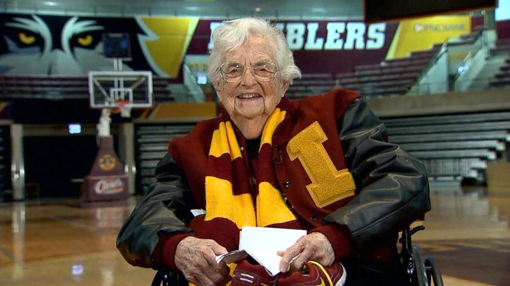 Sister Jean, chaplain for the Loyola of Chicago men's basketball