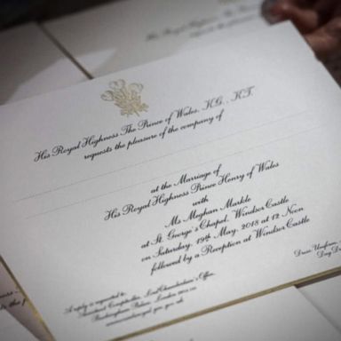 VIDEO: 1st look at the gilded royal wedding invitations 