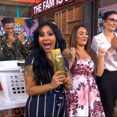 VIDEO: 'Jersey Shore' cast faces off in 'Gym, Tan, Laundry' game on 'GMA' 