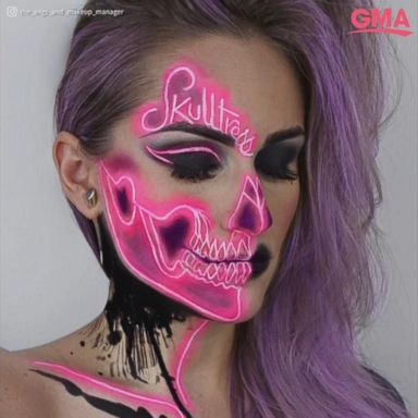 VIDEO: This makeup artist creates gorgeous skull-inspired looks 