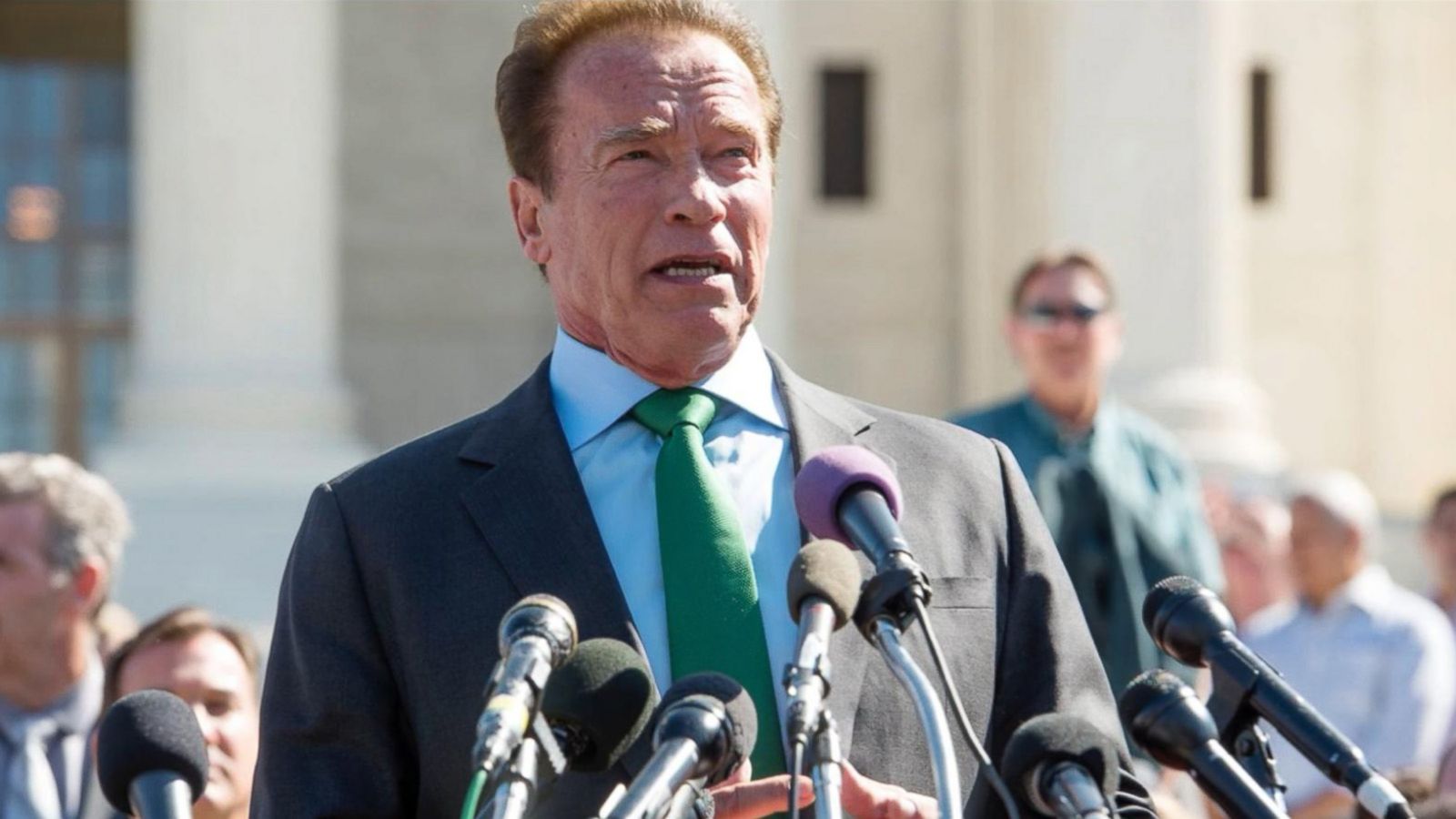 Arnold Schwarzenegger recovering after openheart surgery Good