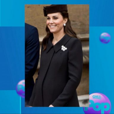 VIDEO: Pregnant Princess Kate glows at Easter church service