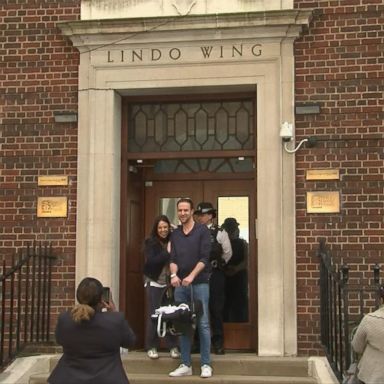 VIDEO: New baby spotted in the Lindo wing - but this one's not royal