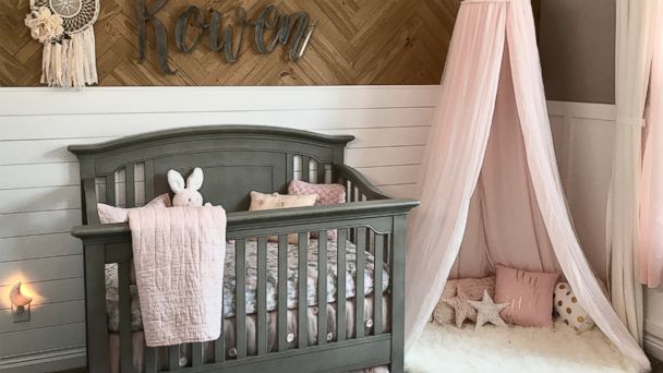 nursery with bed for mom