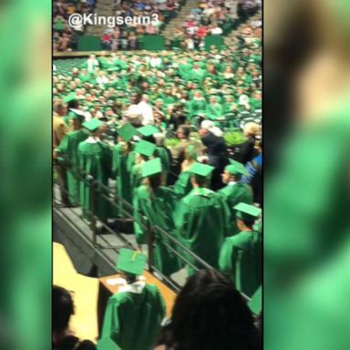 VIDEO: College graduate gets surprise engagement during graduation