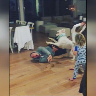 VIDEO: Chris Hemsworth rocks out to Miley Cyrus hit with his kids