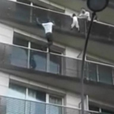 VIDEO: Man scales building to save 4-year-old boy