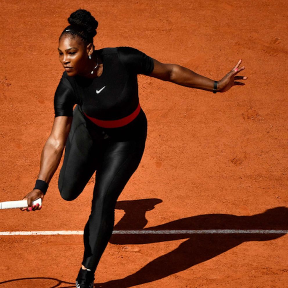 Serena Williams looks and plays like a superhero in Nike catsuit - Good ...