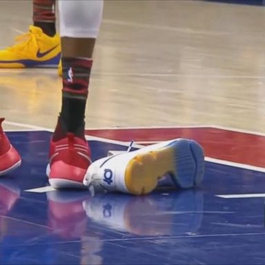 VIDEO: Kevin Durant's shoes could help Warriors slide to NBA finals victory