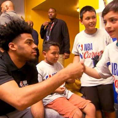 VIDEO: NBA team takes break from Finals to visit Boys & Girls club