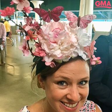 From feathers to flowers, the fascinators were fabulous at the Belmont Stakes.