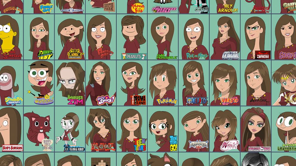 Artist Created 50 Self Portraits Inspired By Your Favorite Cartoon 6199