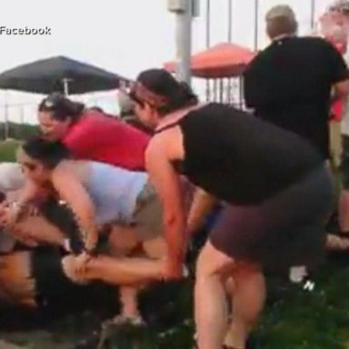 VIDEO: Parents caught on camera brawling at youth softball game 