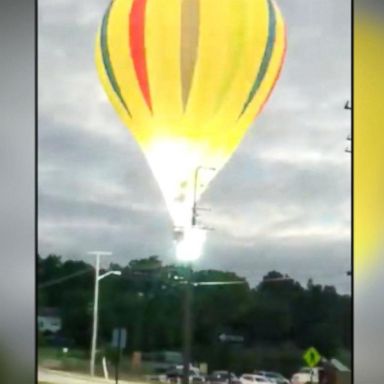 VIDEO: Pilot escapes hot air balloon crash