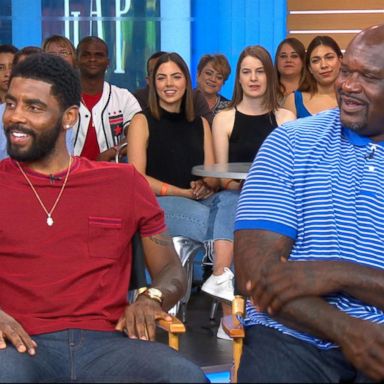 VIDEO: Shaq and Kyrie Irving dish on 'Uncle Drew' live on 'GMA' 