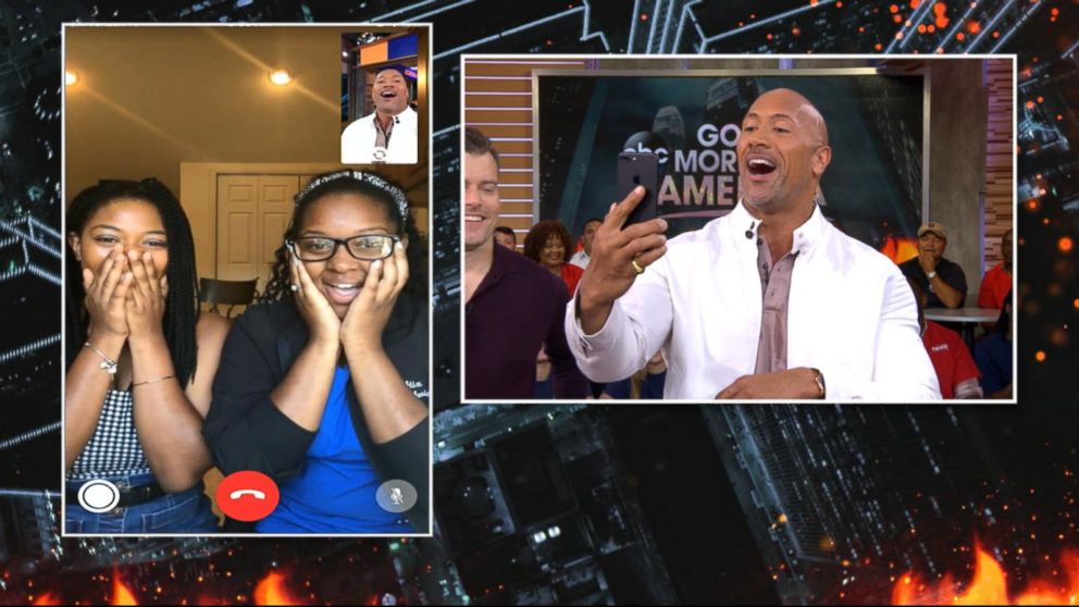 Video Dwayne 'The Rock' Johnson surprises 2 superfans live on 'GMA ...