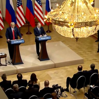 VIDEO: At the conclusion of his summit meeting with the Russian president, Trump said he directly asked Putin about Russia's interference in the 2016 election.