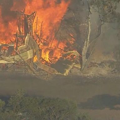 VIDEO: Wildfires spread in Oregon, California