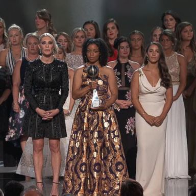 VIDEO: Gymnast abuse survivors steal the show at the ESPYs