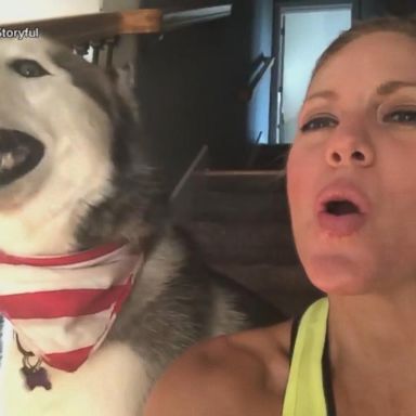 VIDEO:A Husky owner and her dog have a duet 