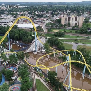 VIDEO: Famed amusement park closes because of flooding, rains 