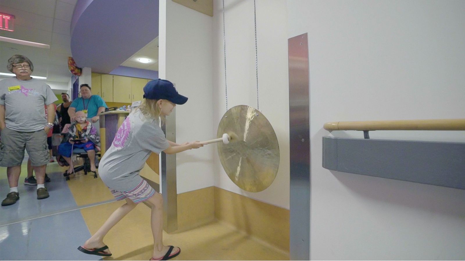 VIDEO: 8-year-old patient marks end of radiation with an empowering gong ceremony